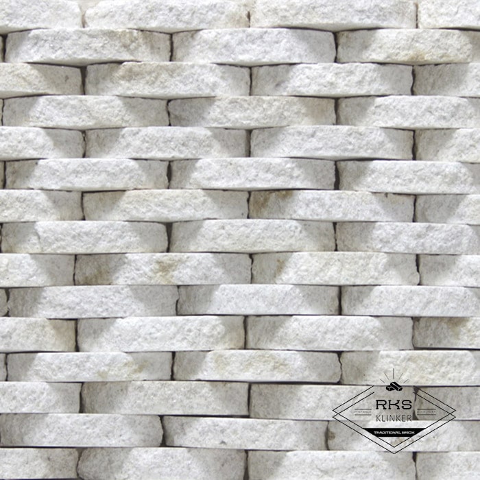 Фасадный камень Плетёнка — Гранит Imperial White в Курске